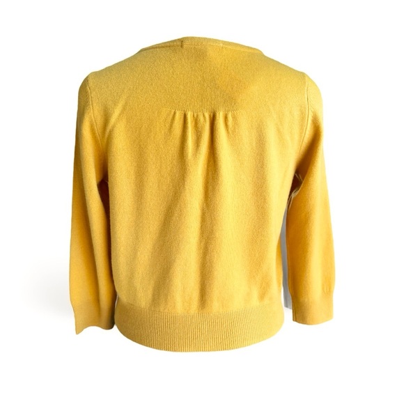 Boden Bright Autumn Mustard V-Neck Cardigan - Picture 4 of 9